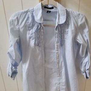blue Gap collared shirt size 0